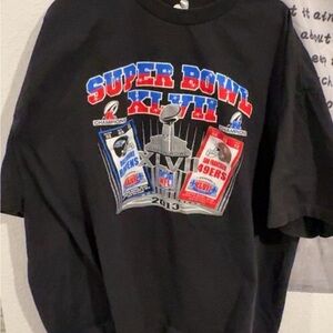 NFL Black Super Bowl XLVII T-Shirt